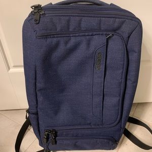 eBags Professional Slim Laptop Backpack in Blue.